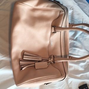 Coach Haley Pink Leather with tassels